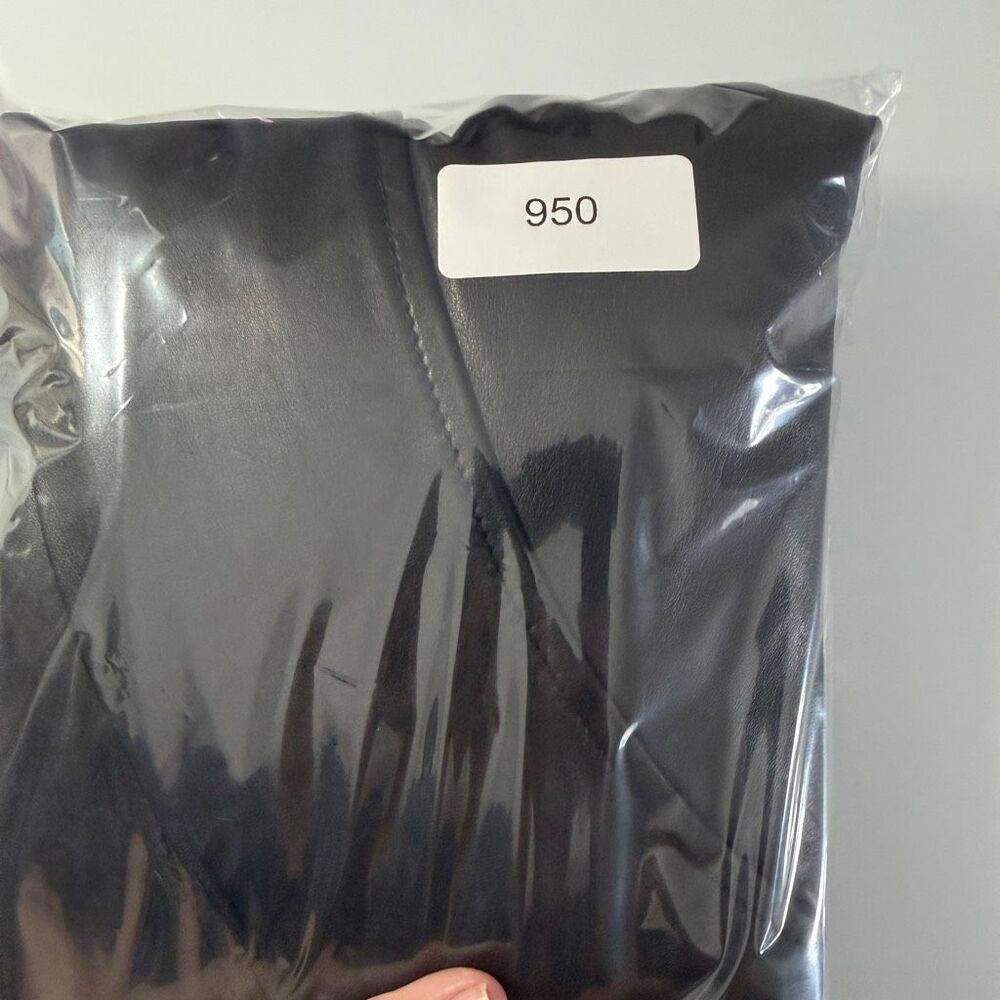 BCBGMAXAZRIA Black 100% Leather Paneled Flare Midi Skirt Women’s Size 6 - Picture 11 of 11